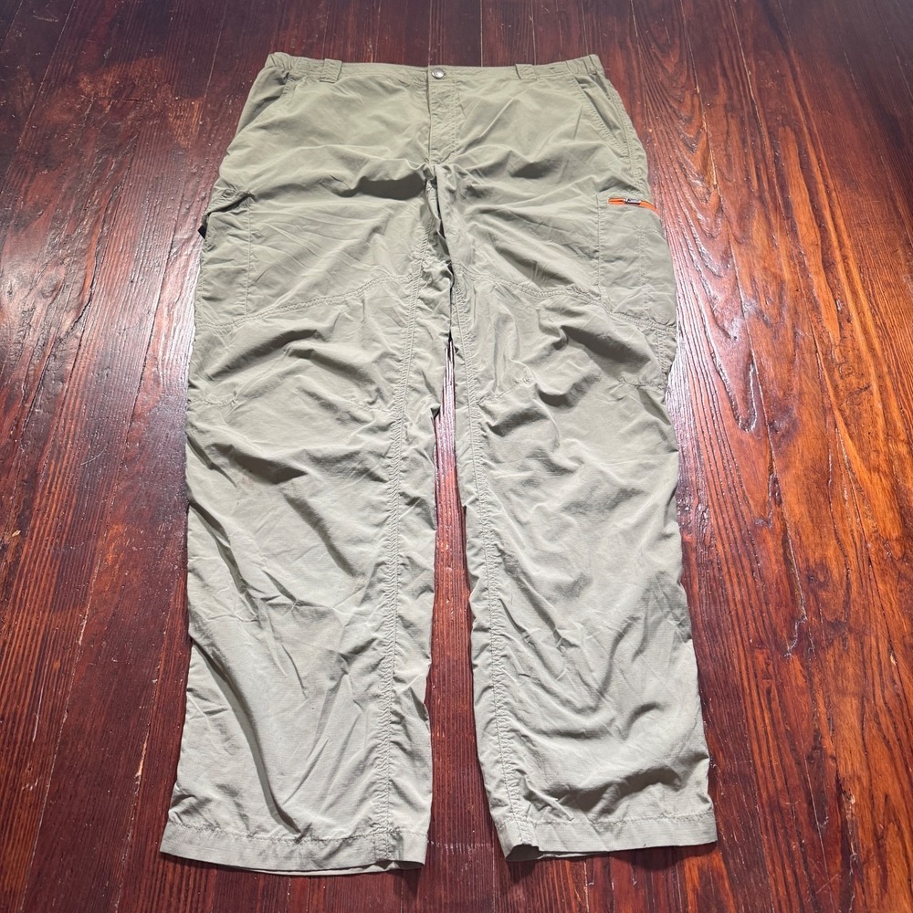 Columbia Pants Mens‎ 42x34 Green Omni Shade Sun Protection Cargo Hiking Gorpcore